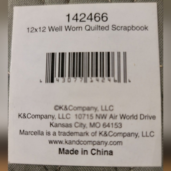 Quilted Army Green Scrapbook / Picture Album - Picture 5 of 5